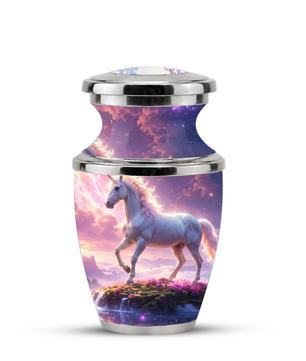 Unicorn Cremation Urn for Female, Personalized Memorial Urn for Women