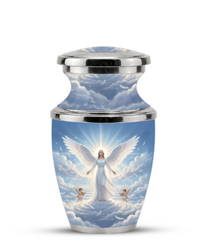 Guardian Angel Cremation Urn for Mom, Personalized Angel Memorial Urn for Human Ashes