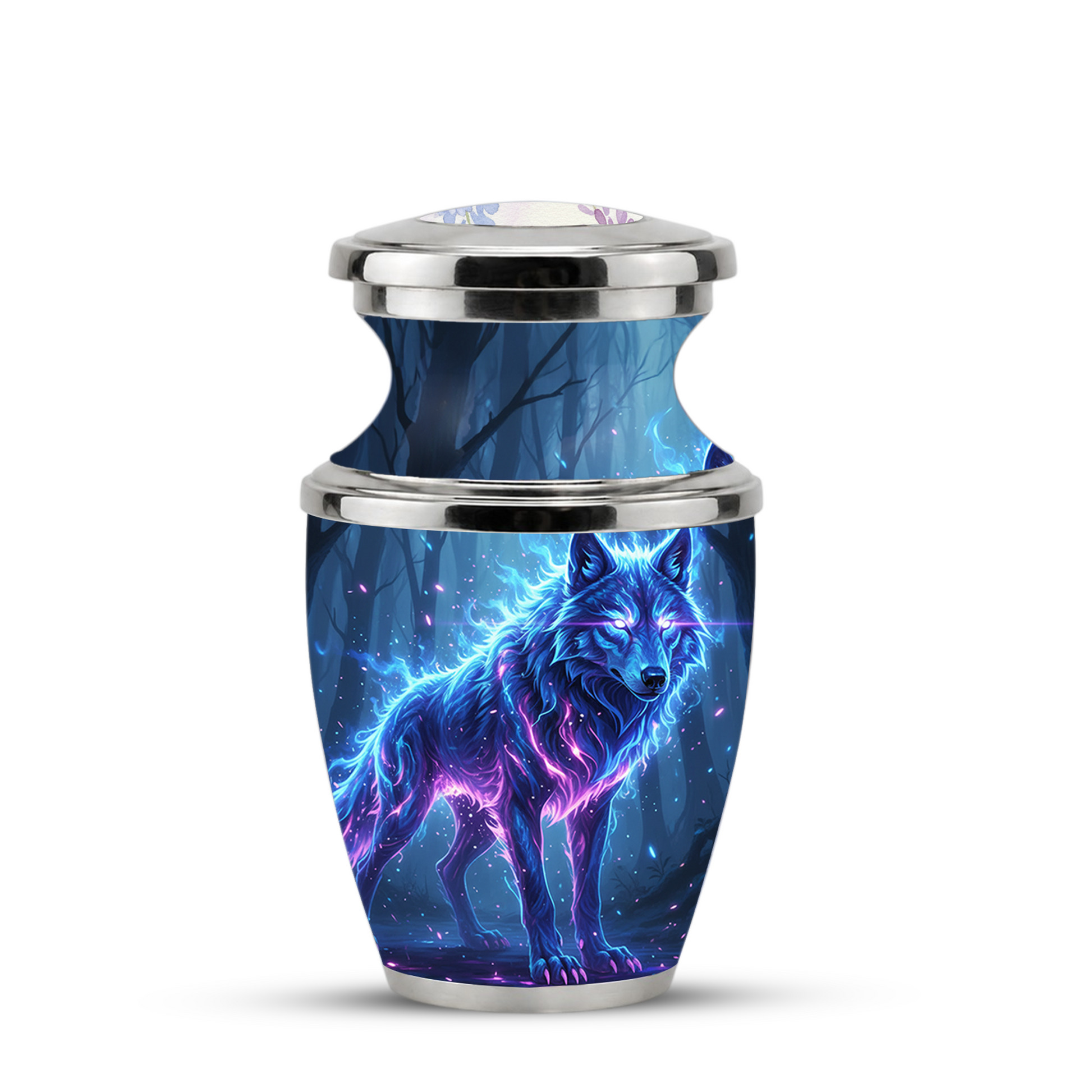 Wolf Cremation Urn for Human Ashes, Personalized Memorial Urn for Men
