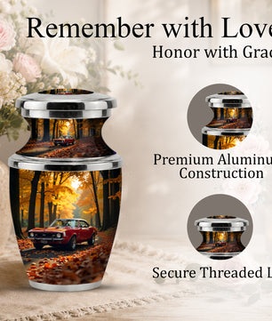 Classic Car Cremation Urn for Dad & Mom, Custom Car Urn for Human Ashes