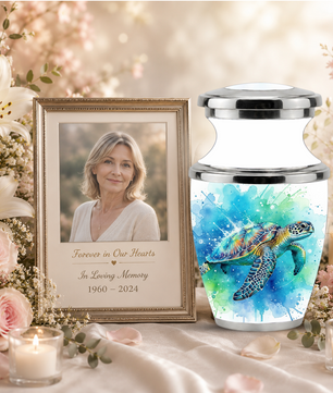 Sea Turtle Cremation Urn for Human Ashes, Personalized Urn for Human Ashes