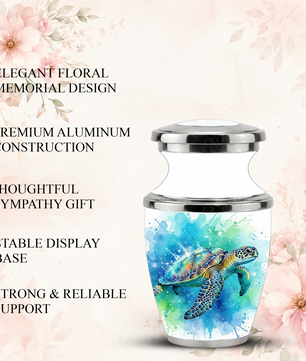 Sea Turtle Cremation Urn for Human Ashes, Personalized Urn for Human Ashes