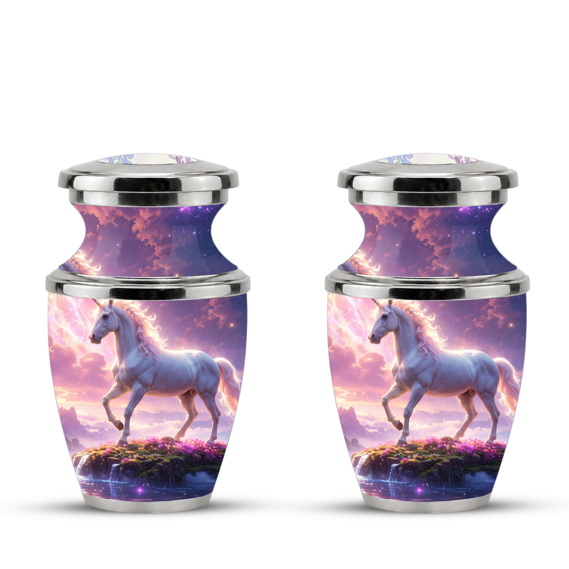 Unicorn Cremation Urn for Female, Personalized Memorial Urn for Women