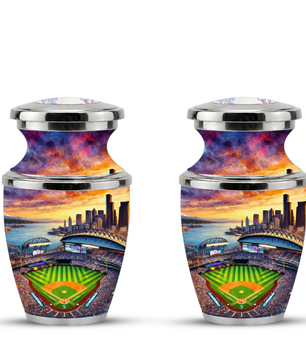 Customizable Baseball Stadium Cremation Urn for Men - Custom Baseball Ashes Urn