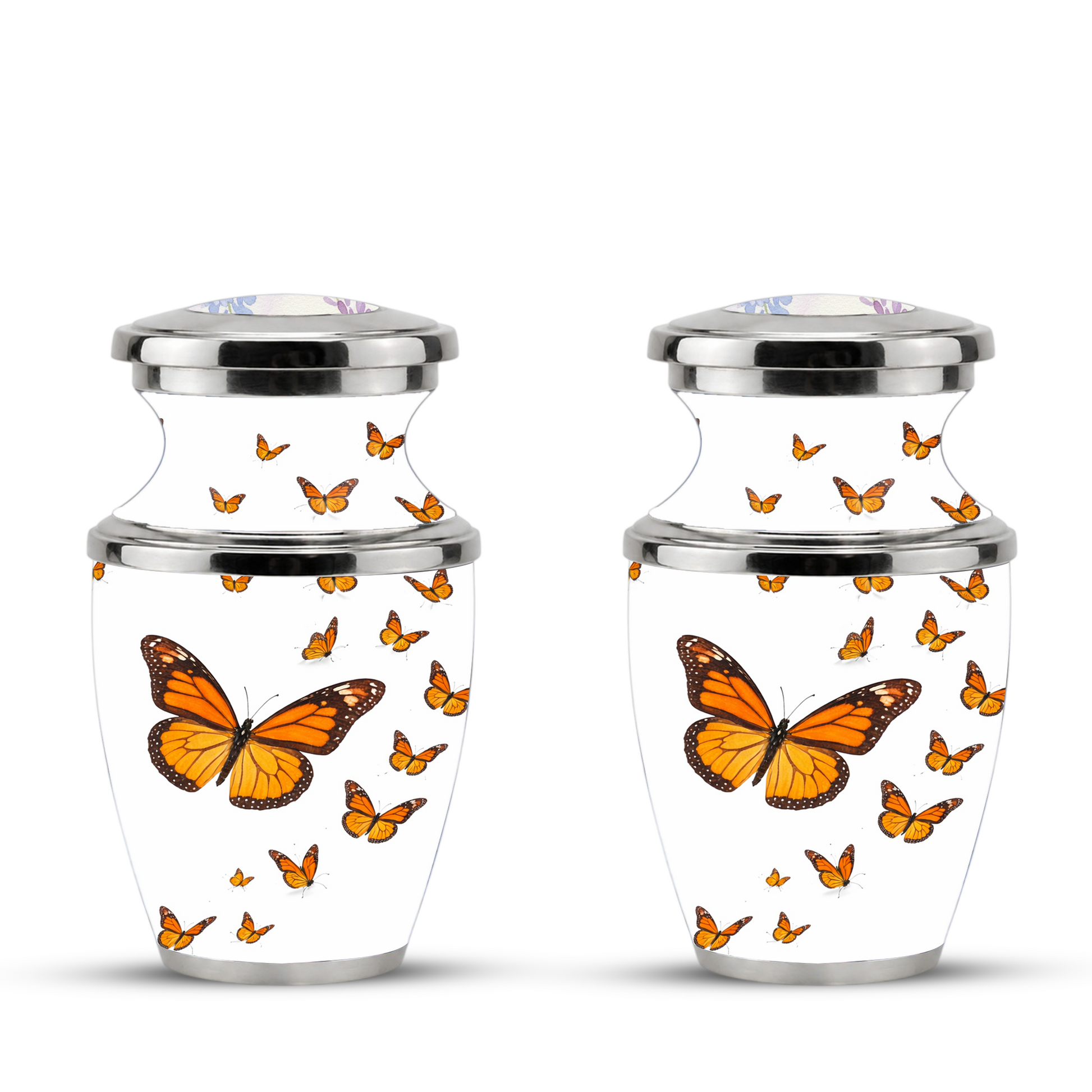 Monarch Butterfly Cremation Urn for Mom, Butterfly Memorial Urn for Women