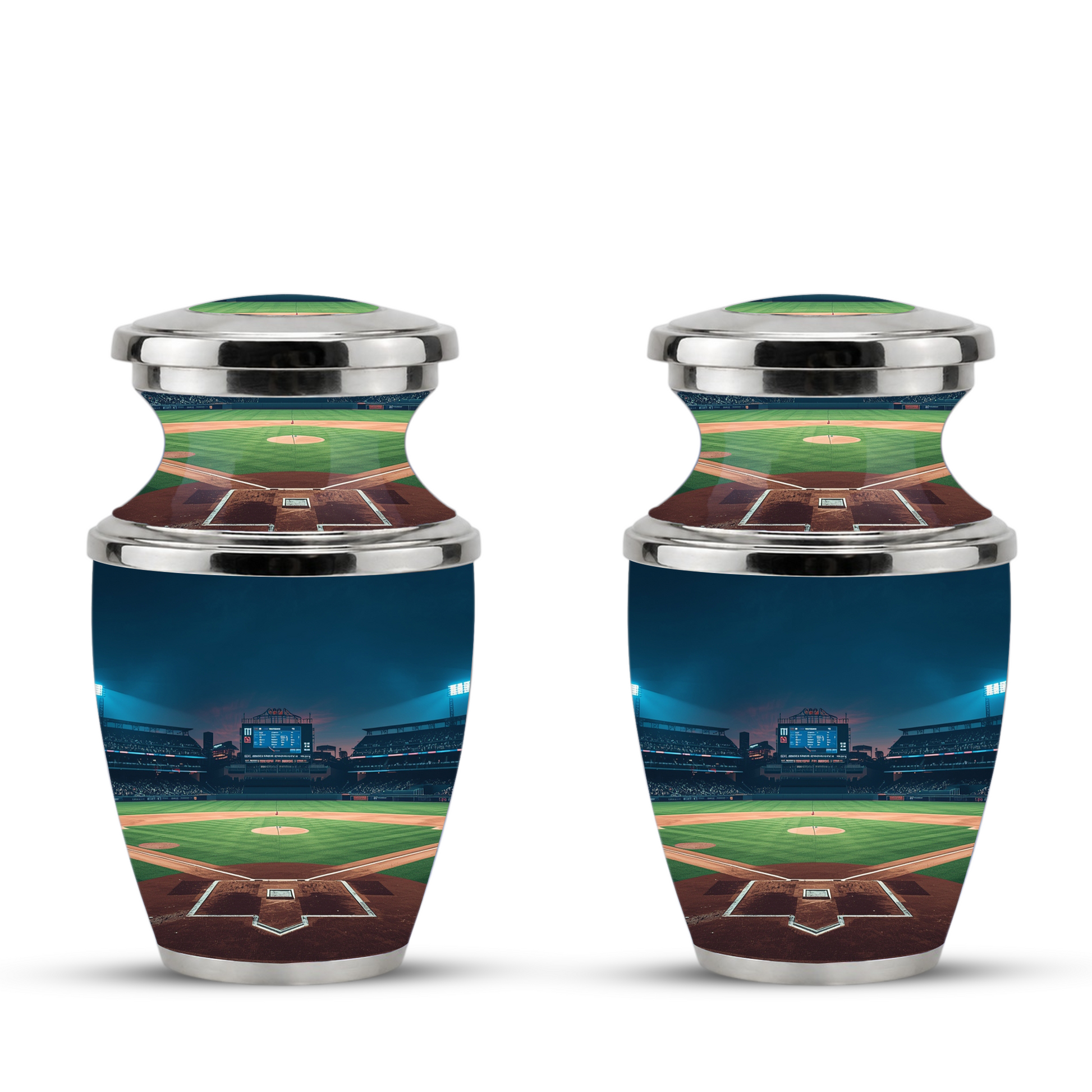 Baseball Cremation Urn for Dad, Personalized Baseball Urn for Human Ashes, Baseball Stadium