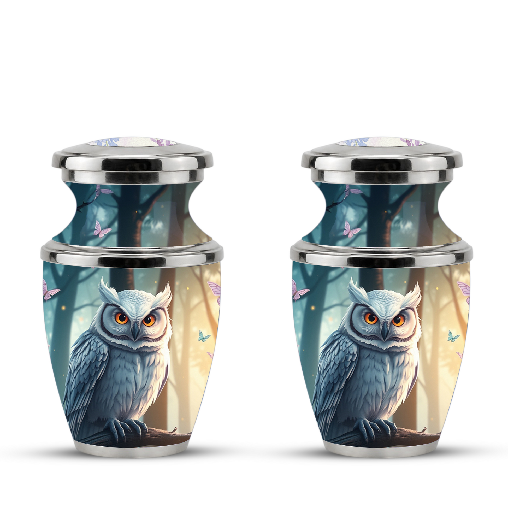 Owl Cremation Urn for Men & Women - Personalized Ashes Container for Adults
