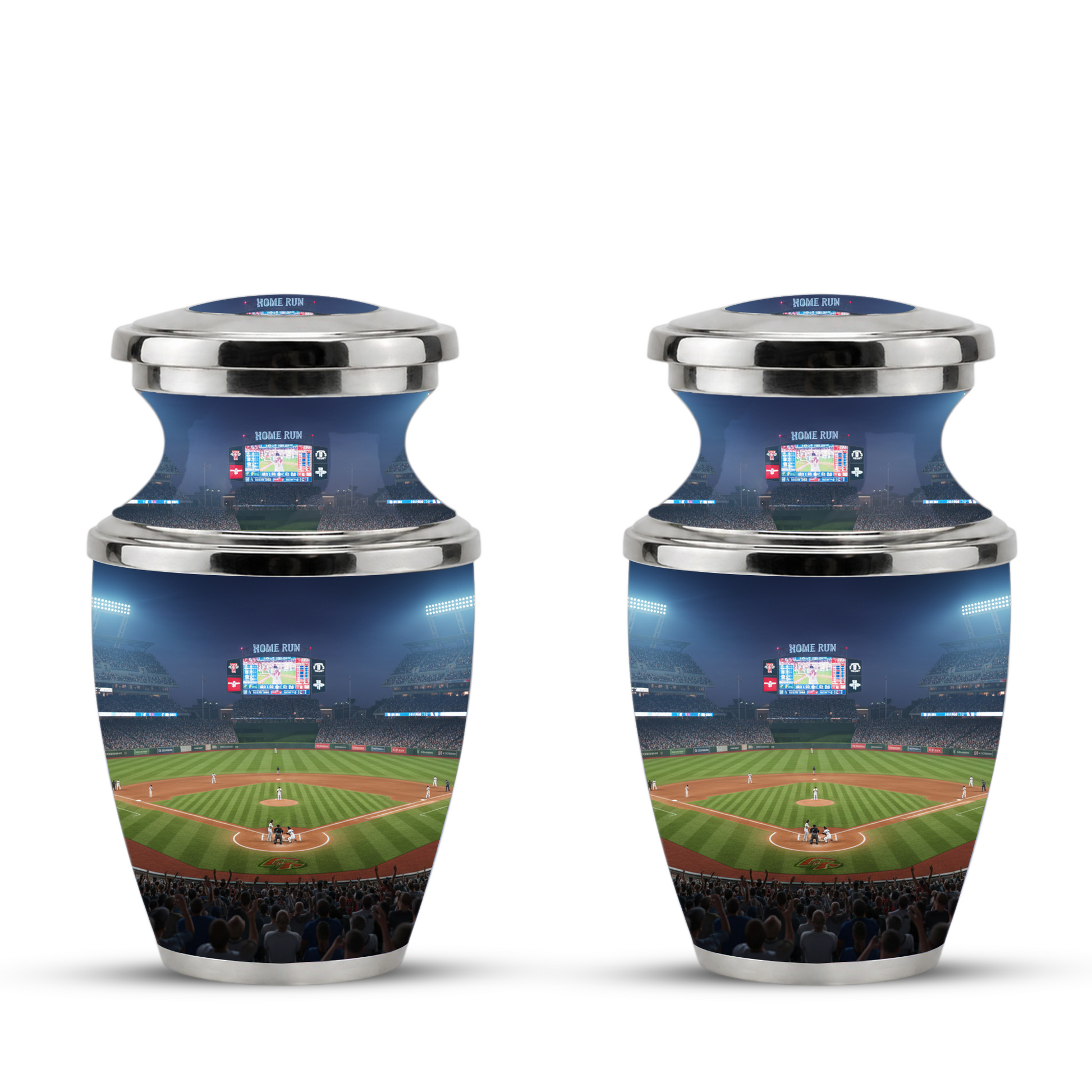 Baseball Stadium Cremation Urn for Dad, Personalized Urn for Human Ashes Male