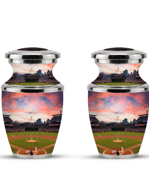 Unique Baseball Cremation Urn for Dad, Custom Baseball Modern Urn for Human Ashes