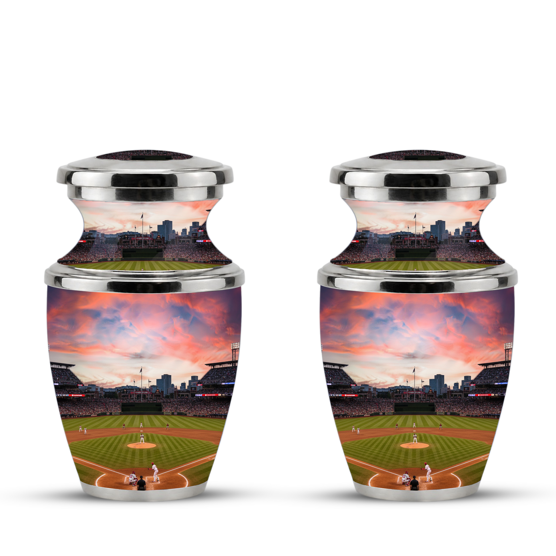 Unique Baseball Cremation Urn for Dad, Custom Baseball Modern Urn for Human Ashes