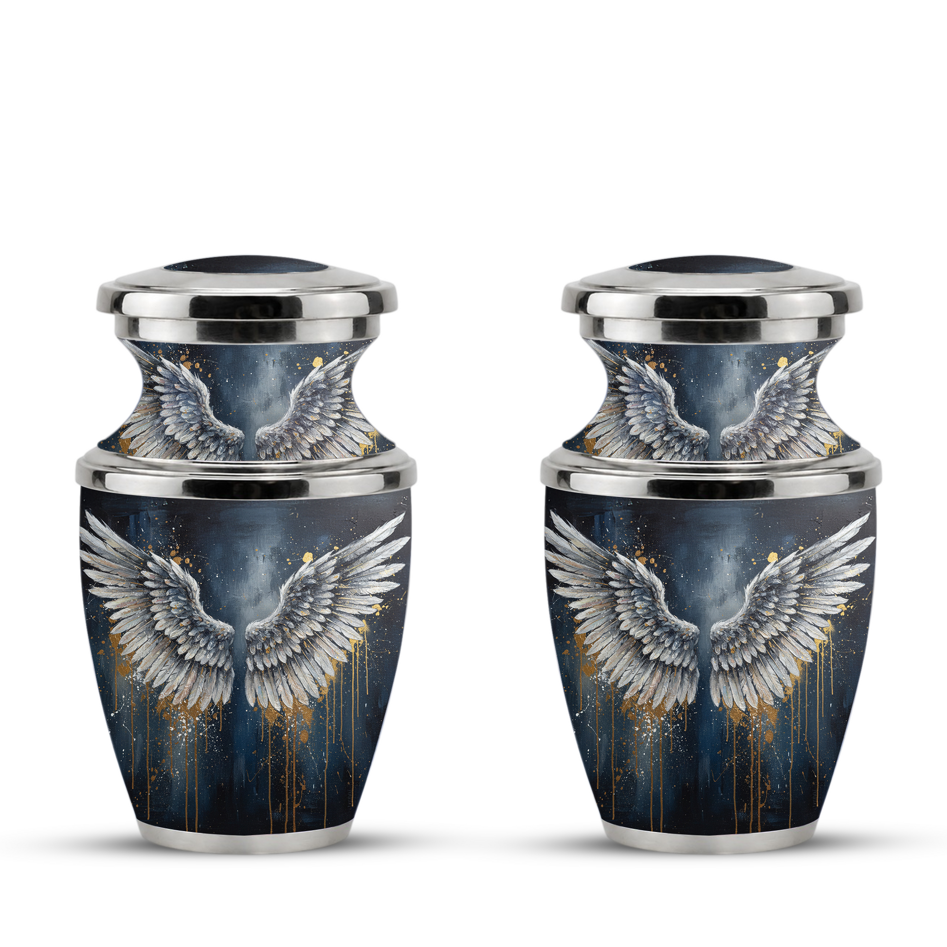 Angel Wings Cremation Urn for Mom & Dad, Guardian Angel Urn for Human Ashes