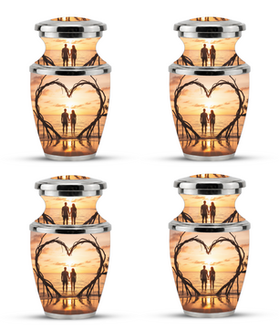 Companion Beach Sunset Memorial Urn for Ashes, Cremation Urn For Couple