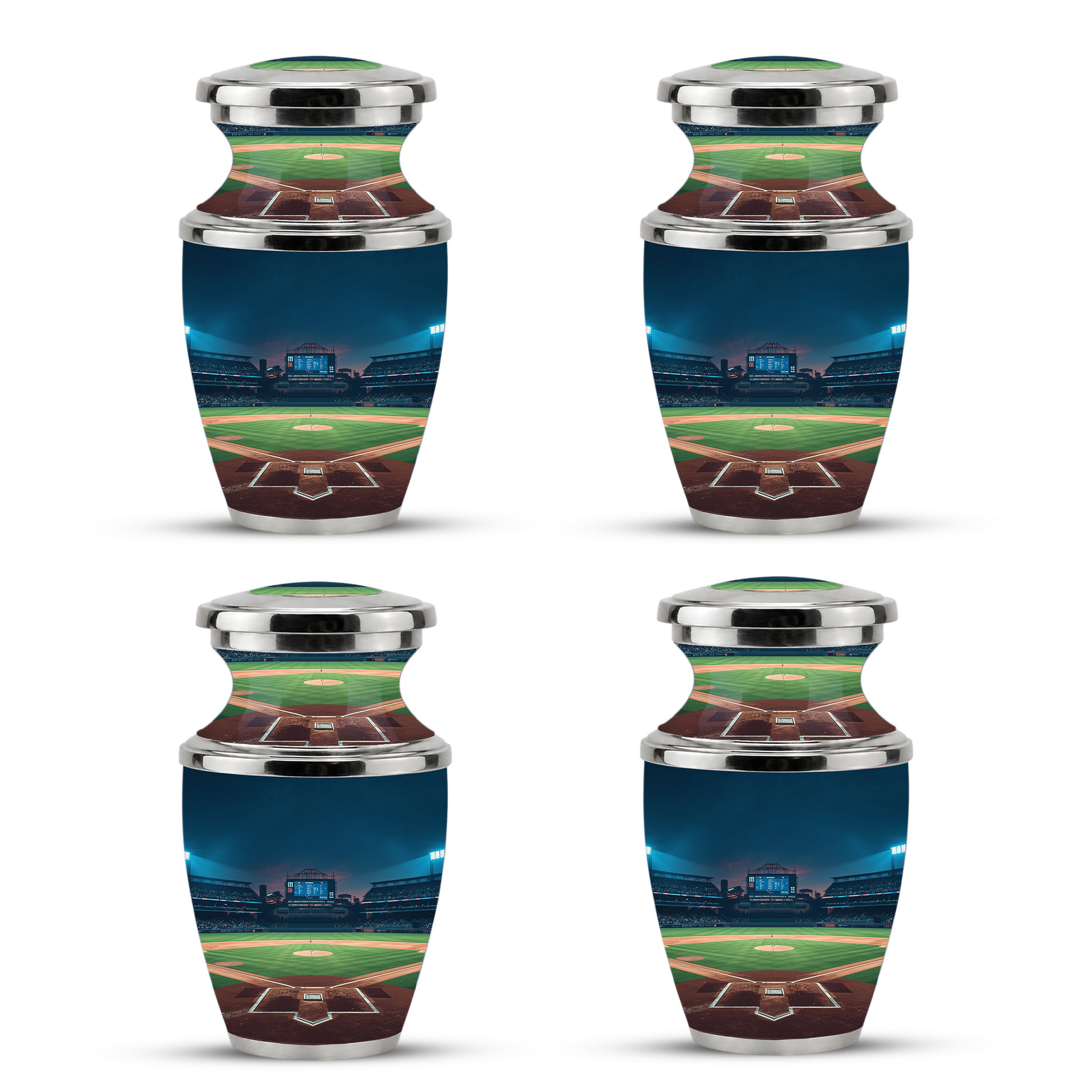 Baseball Cremation Urn for Dad, Personalized Baseball Urn for Human Ashes, Baseball Stadium