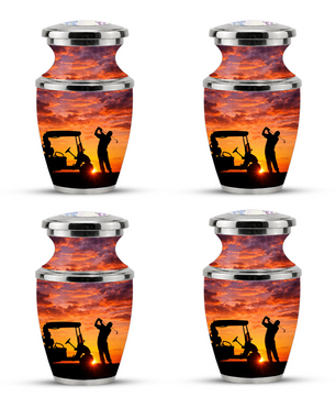 Golf Cremation Urn for Dad - Custom Golf Ashes Urn for Men