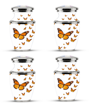 Monarch Butterfly Cremation Urn for Mom, Butterfly Memorial Urn for Women