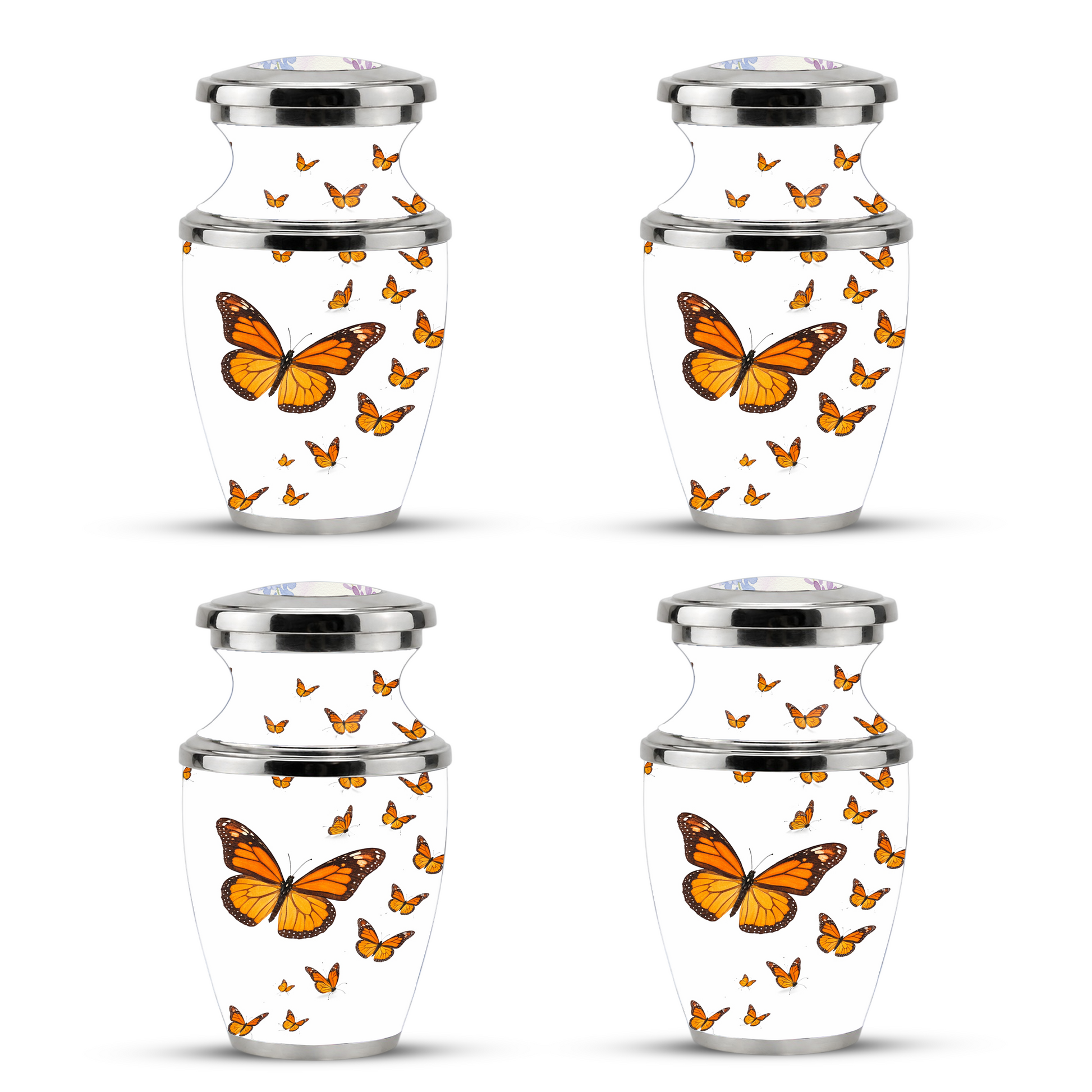 Monarch Butterfly Cremation Urn for Mom, Butterfly Memorial Urn for Women