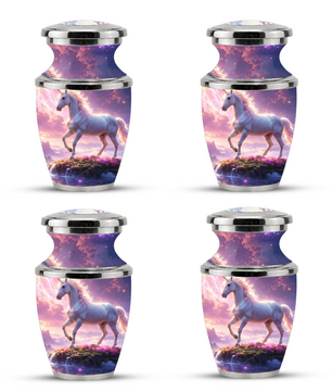 Unicorn Cremation Urn for Female, Personalized Memorial Urn for Women