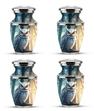 Owl Cremation Urn for Men & Women - Personalized Ashes Container for Adults