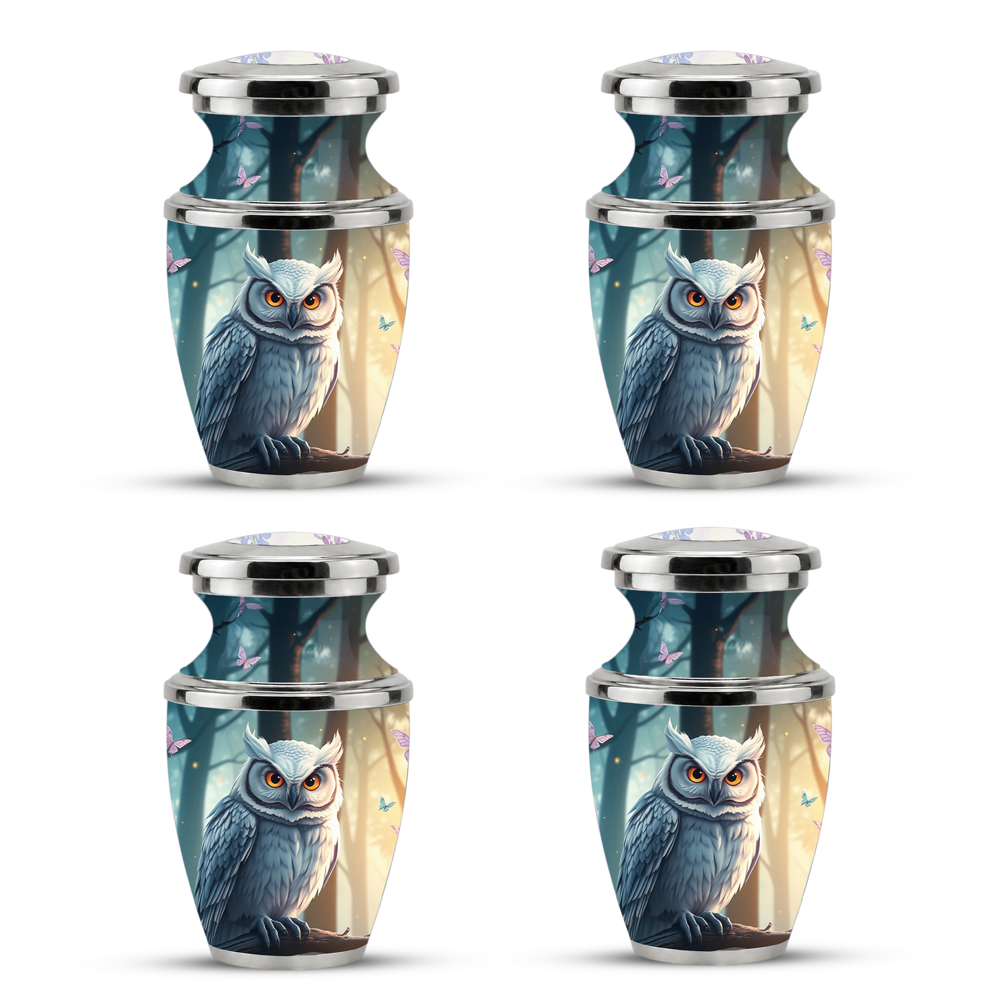 Owl Cremation Urn for Men & Women - Personalized Ashes Container for Adults