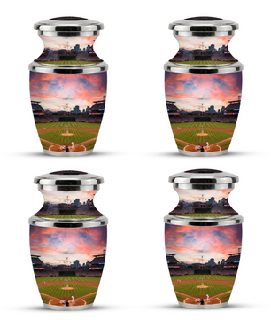 Unique Baseball Cremation Urn for Dad, Custom Baseball Modern Urn for Human Ashes