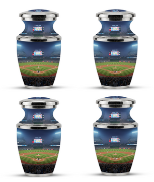 Baseball Stadium Cremation Urn for Dad, Personalized Urn for Human Ashes Male