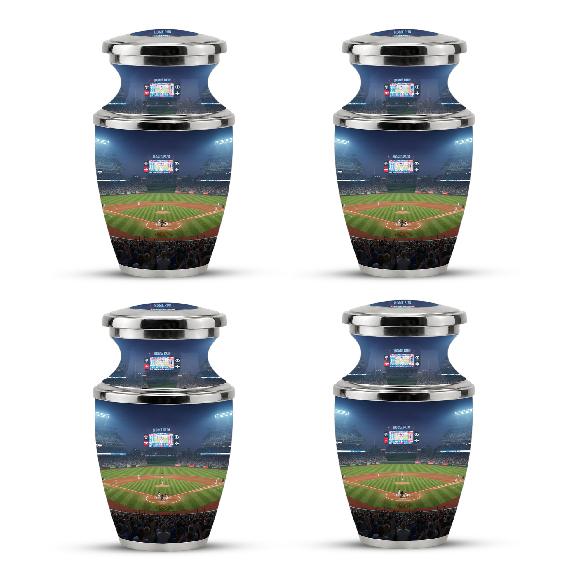 Baseball Stadium Cremation Urn for Dad, Personalized Urn for Human Ashes Male