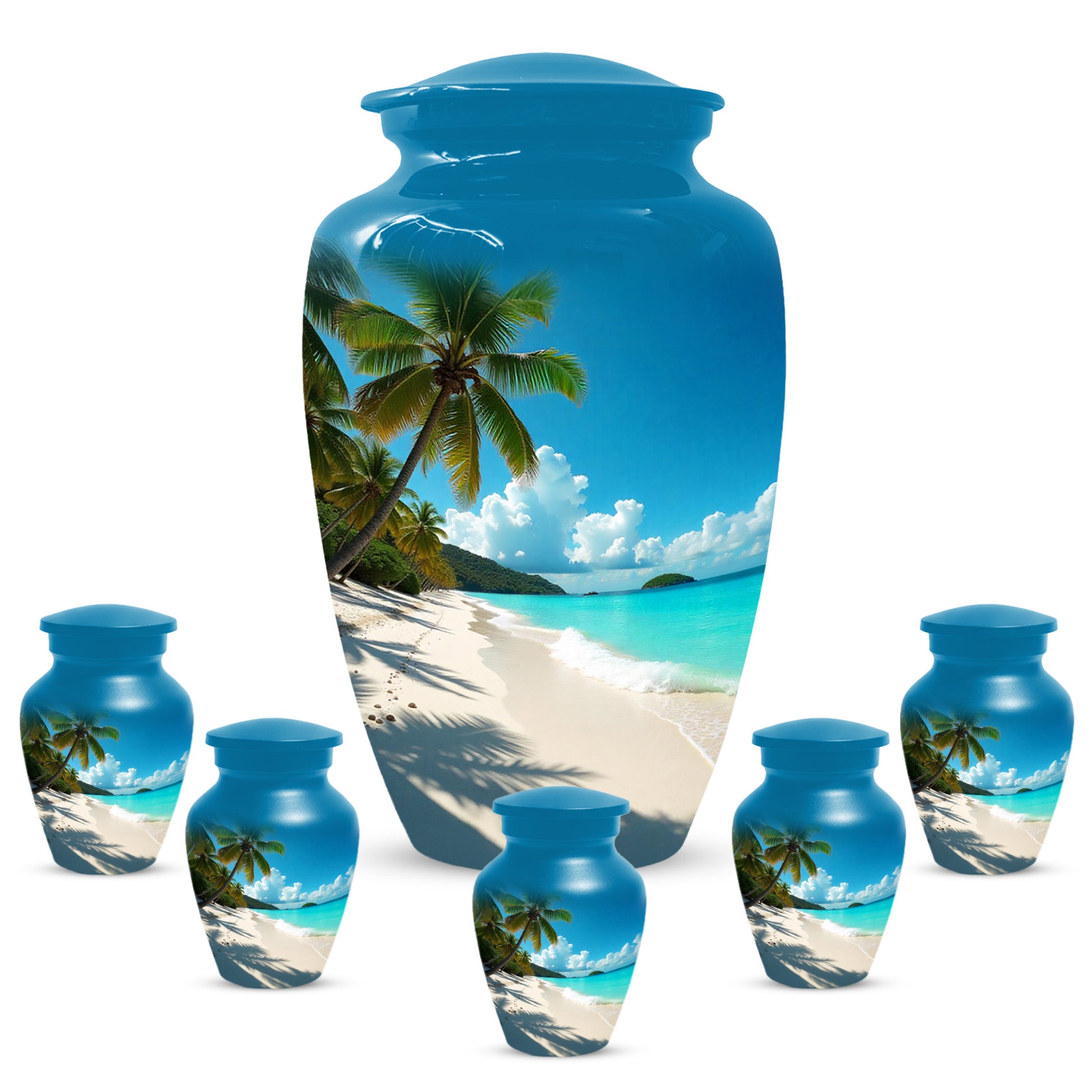 Beach Urn for Mom – Memorial Large Urn for Mom, Beautiful Urns for Women