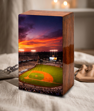 Personalized Baseball Stadium Urn – Baseball Memorial Urns for Human Ashes