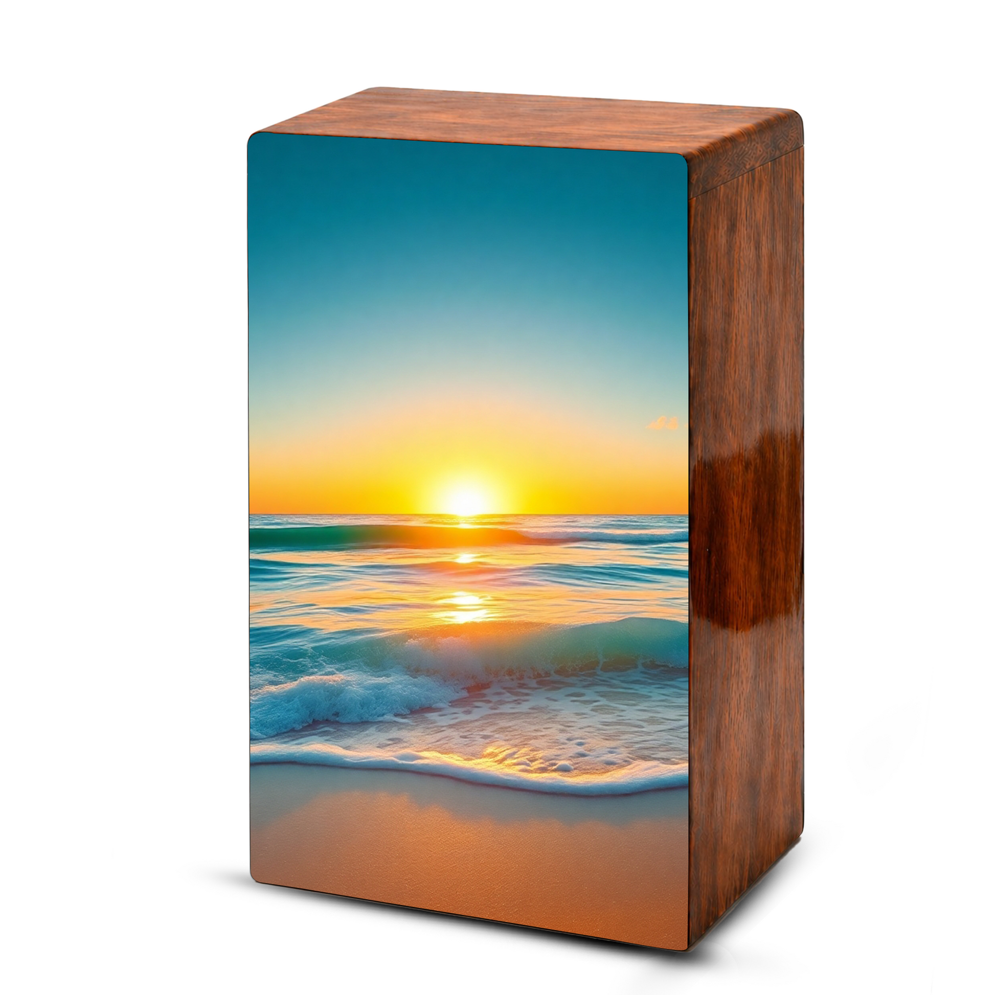 Sunset Beach Urn – Ocean Sunset Memorial Keepsake Urns for Human Ashes