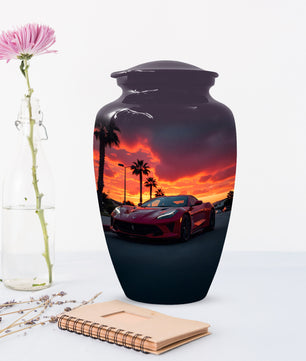 Classic Car Urns for Dad | Personalized Cremation  Large  Urn Adult Male | Custom Urns for Father & Papa