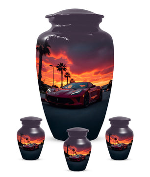 Classic Car Urns for Dad | Personalized Cremation  Large  Urn Adult Male | Custom Urns for Father & Papa