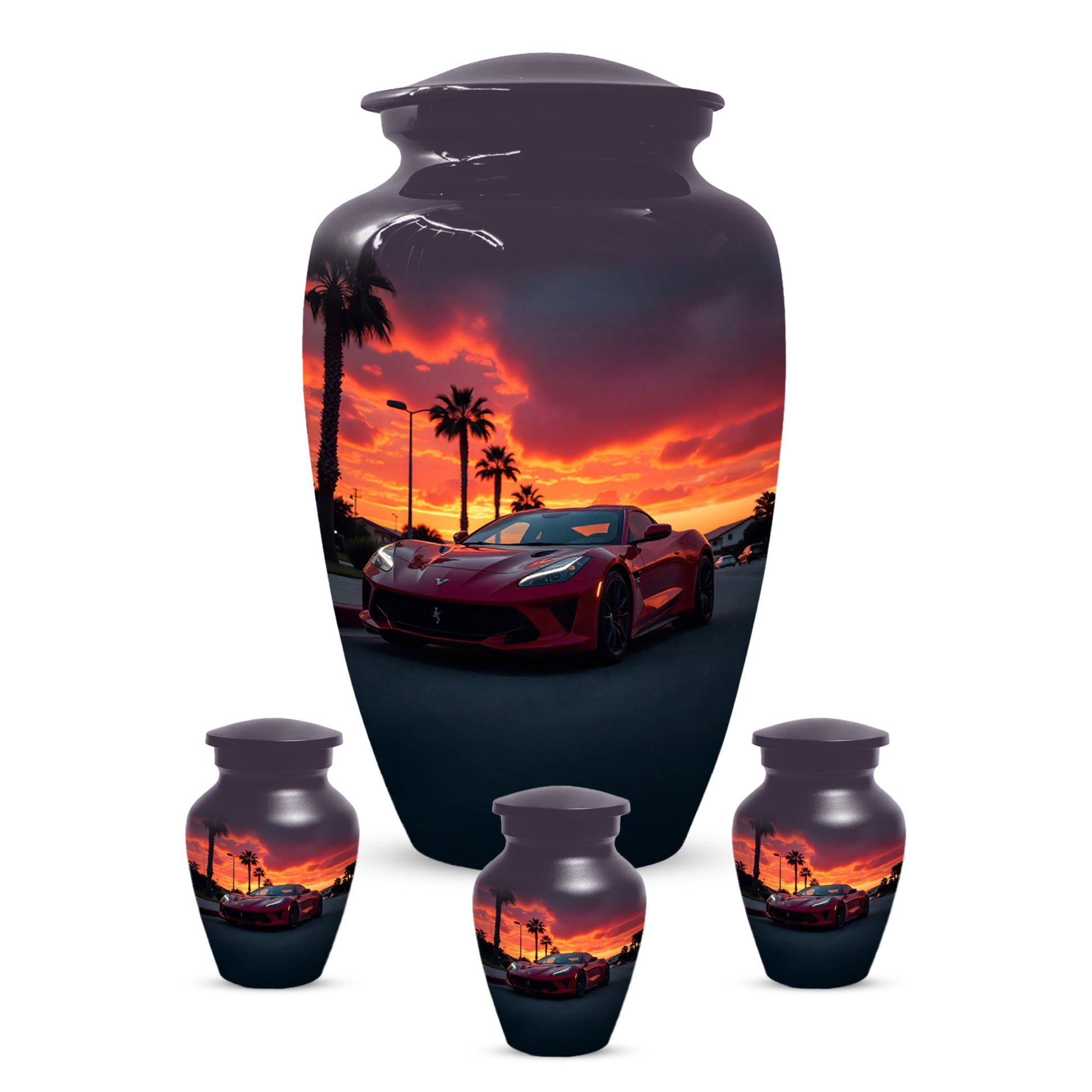 Classic Car Urns for Dad | Personalized Cremation  Large  Urn Adult Male | Custom Urns for Father & Papa