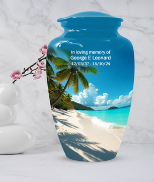 Beach Urn for Mom – Memorial Large Urn for Mom, Beautiful Urns for Women