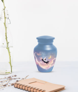 Angel Cat Cremation Urn for Human Ashes | Adult Cat Memorial Urn