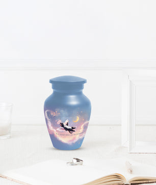Angel Cat Cremation Urn for Human Ashes | Adult Cat Memorial Urn