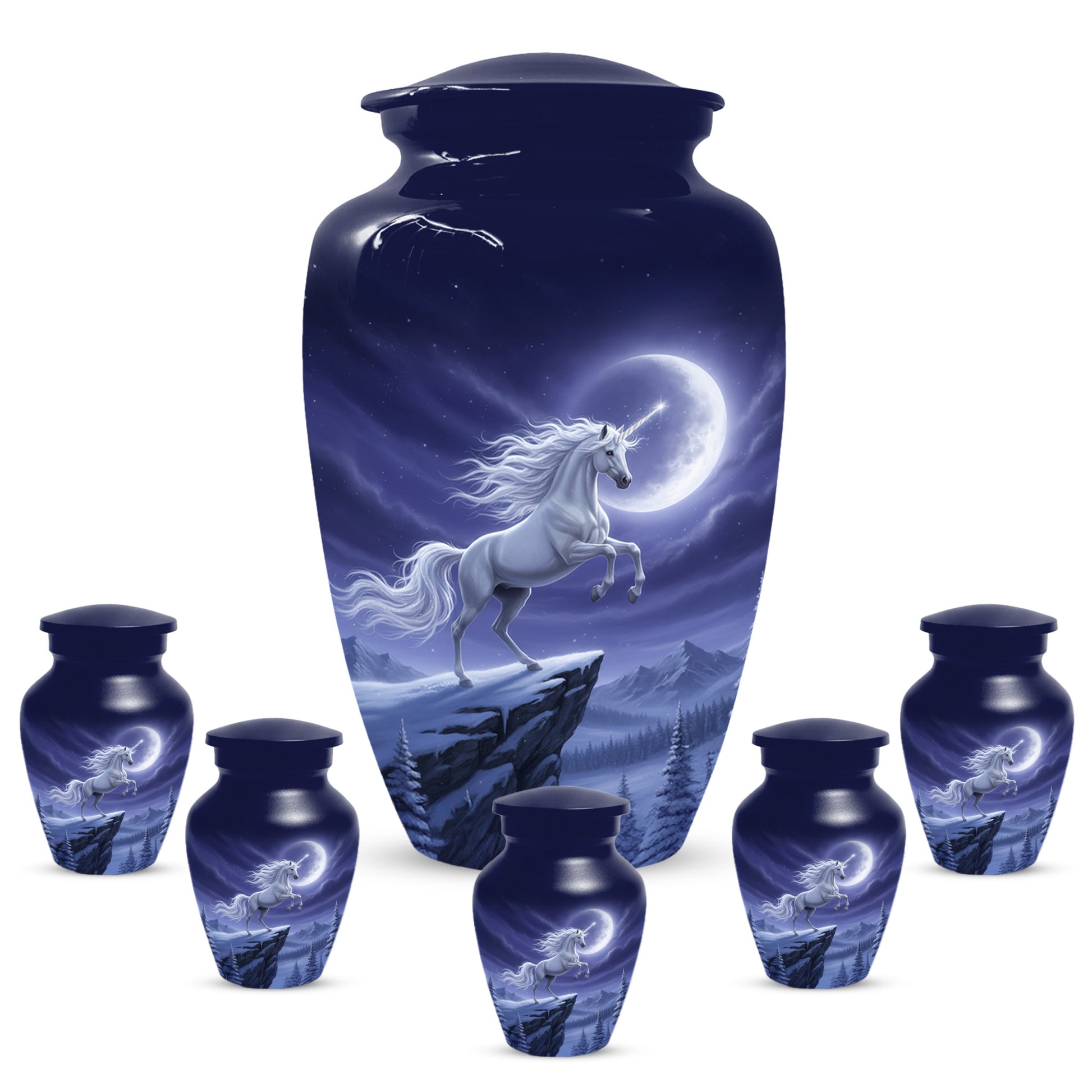 Unicorn Cremation Urn for Human Ashes | Unique Adult Female Memorial Urn