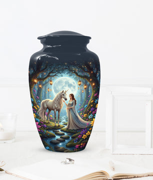 Unicorn Urn for Mom & Women | Beautiful Fantasy Cremation Urn for Female Ashes
