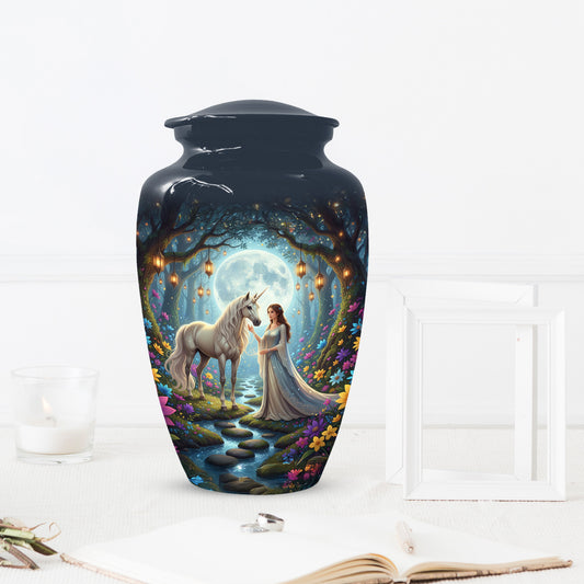 Unicorn Urn for Mom & Women | Beautiful Fantasy Cremation Urn for Female Ashes