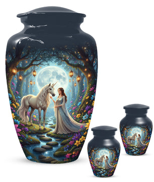 Unicorn Urn for Mom & Women | Beautiful Fantasy Cremation Urn for Female Ashes