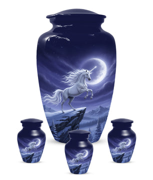 Unicorn Cremation Urn for Human Ashes | Unique Adult Female Memorial Urn