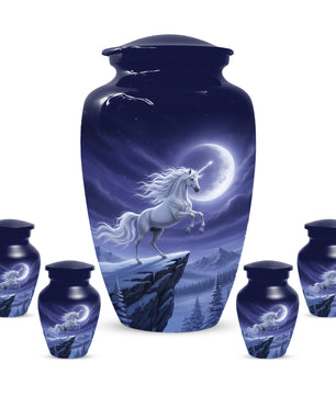 Unicorn Cremation Urn for Human Ashes | Unique Adult Female Memorial Urn