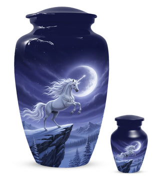 Unicorn Cremation Urn for Human Ashes | Unique Adult Female Memorial Urn