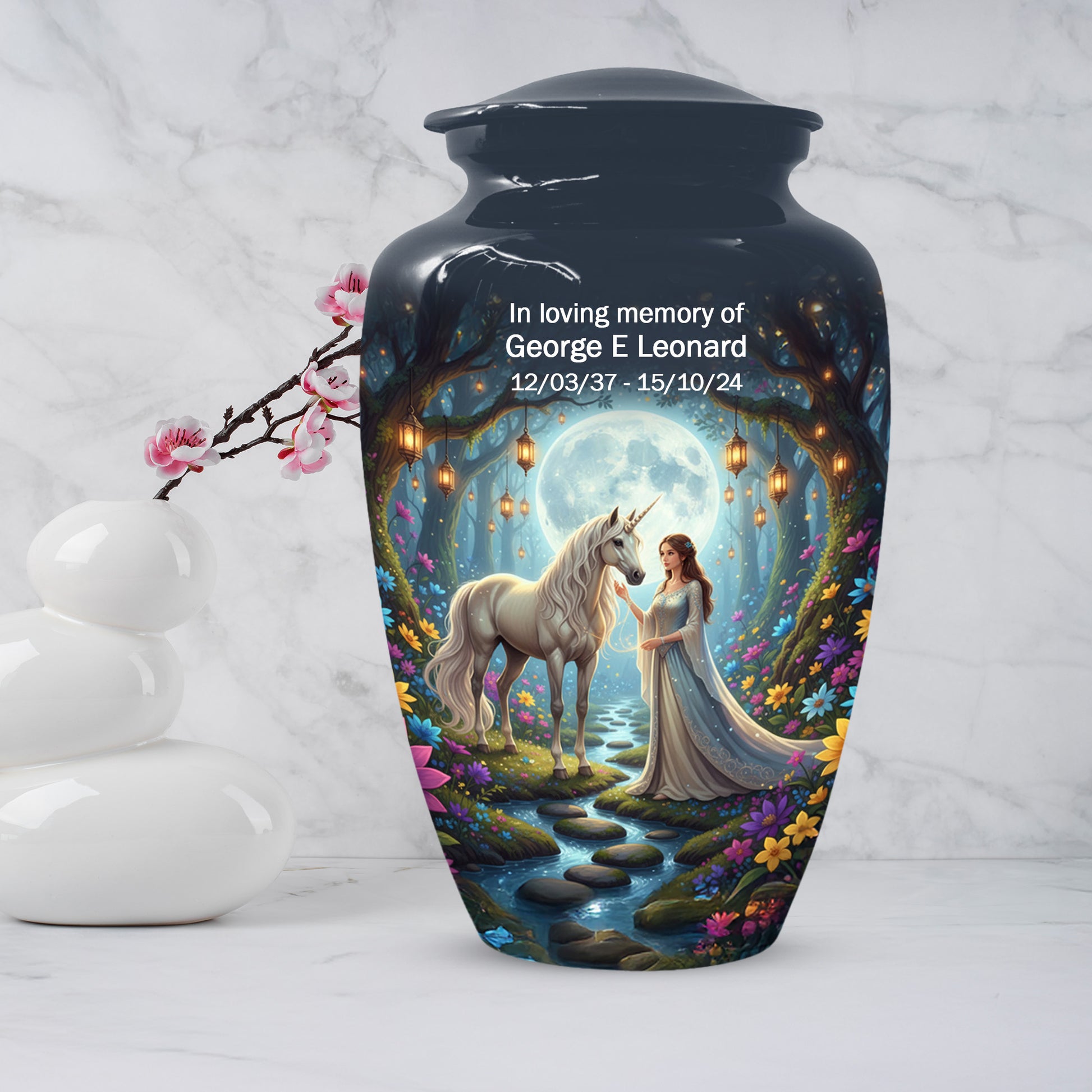 Unicorn Urn for Mom & Women | Beautiful Fantasy Cremation Urn for Female Ashes