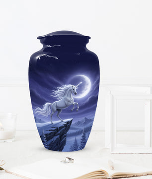 Unicorn Cremation Urn for Human Ashes | Unique Adult Female Memorial Urn