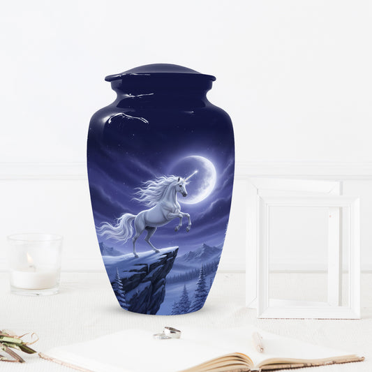 Unicorn Cremation Urn for Human Ashes | Unique Adult Female Memorial Urn