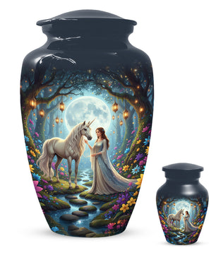 Unicorn Urn for Mom & Women | Beautiful Fantasy Cremation Urn for Female Ashes