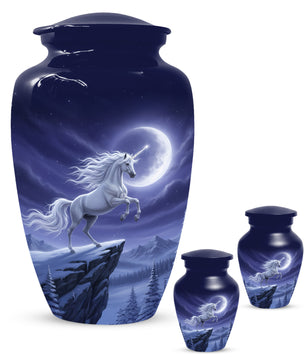 Unicorn Cremation Urn for Human Ashes | Unique Adult Female Memorial Urn