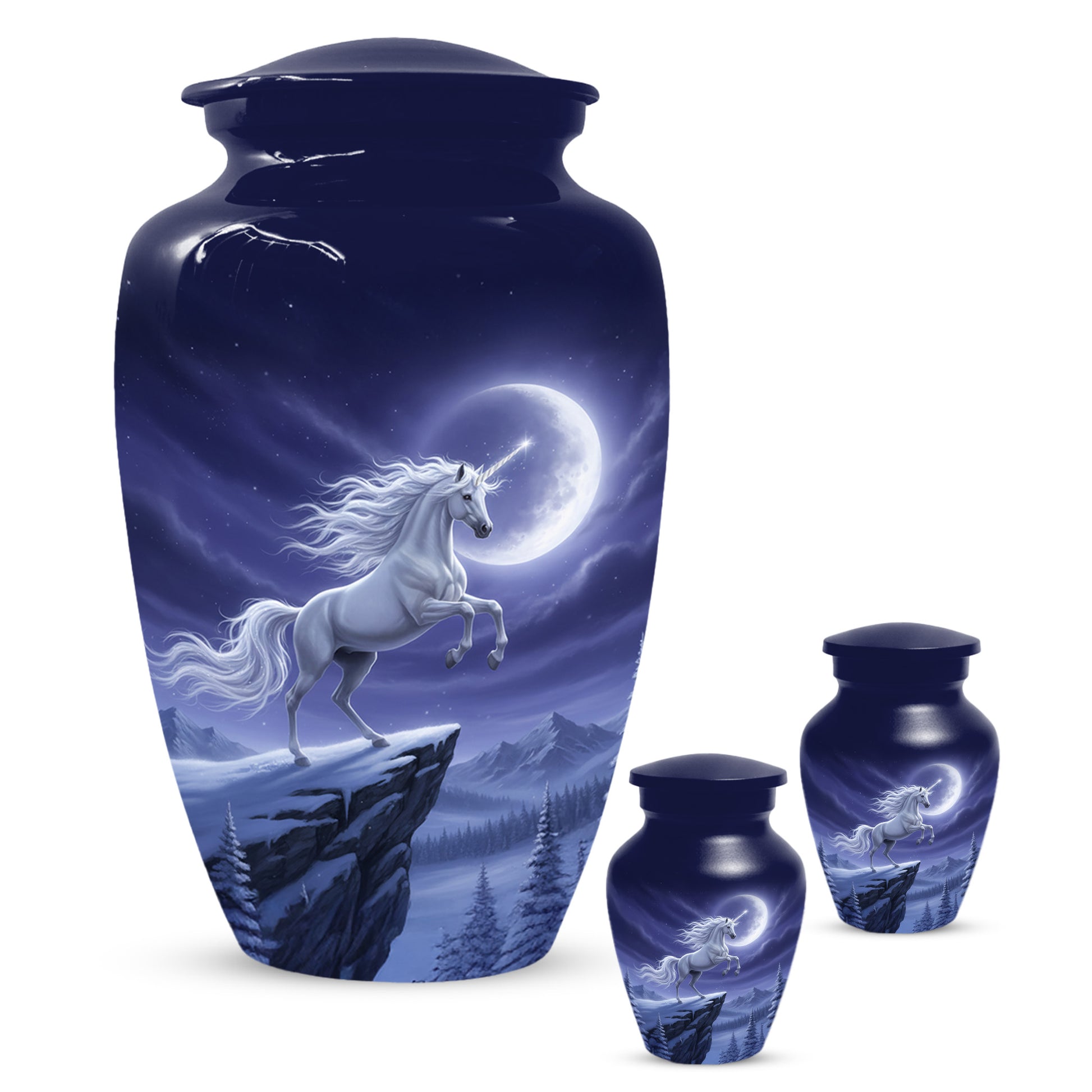 Unicorn Cremation Urn for Human Ashes | Unique Adult Female Memorial Urn