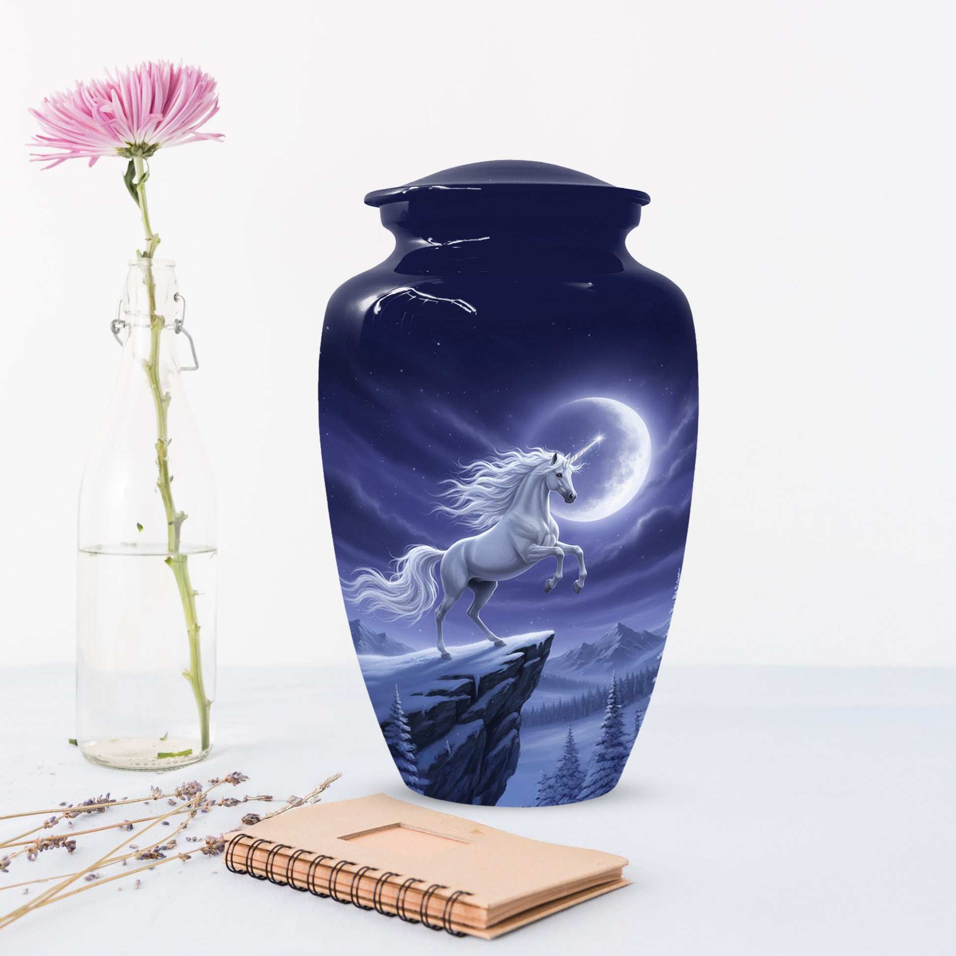 Unicorn Cremation Urn for Human Ashes | Unique Adult Female Memorial Urn
