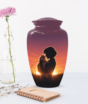 Cat Urn for Mom & Women | Beautiful Cat Cremation Urn for Female Ashes